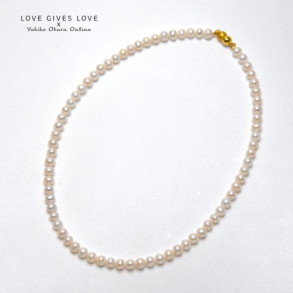 淡水パール ポテト5.5mm ネックレス