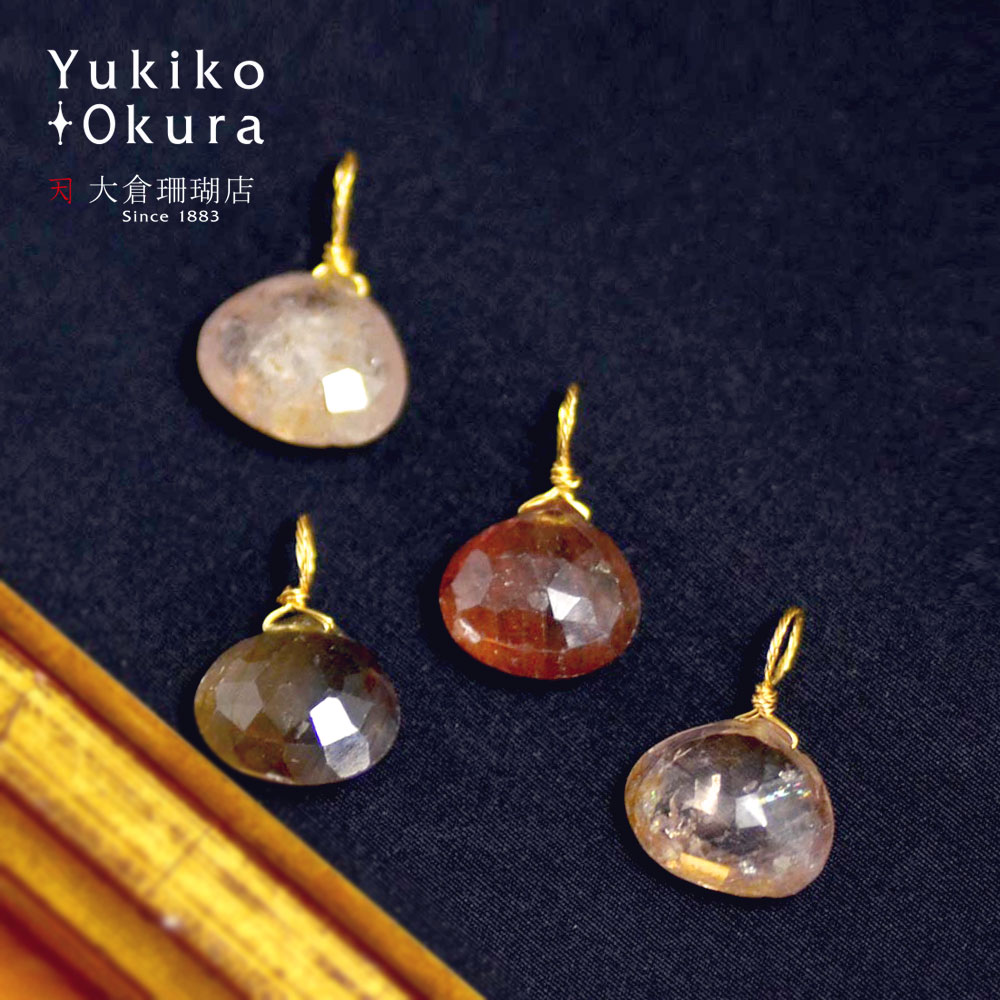 K18 マルチ サファイア チャーム 大