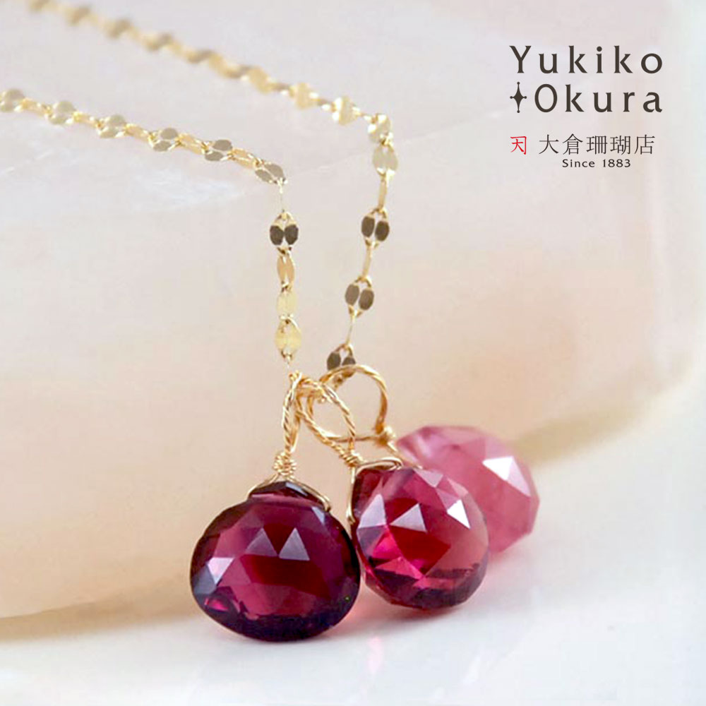 K18 トルマリン チャーム [ ピンク・パープル ]