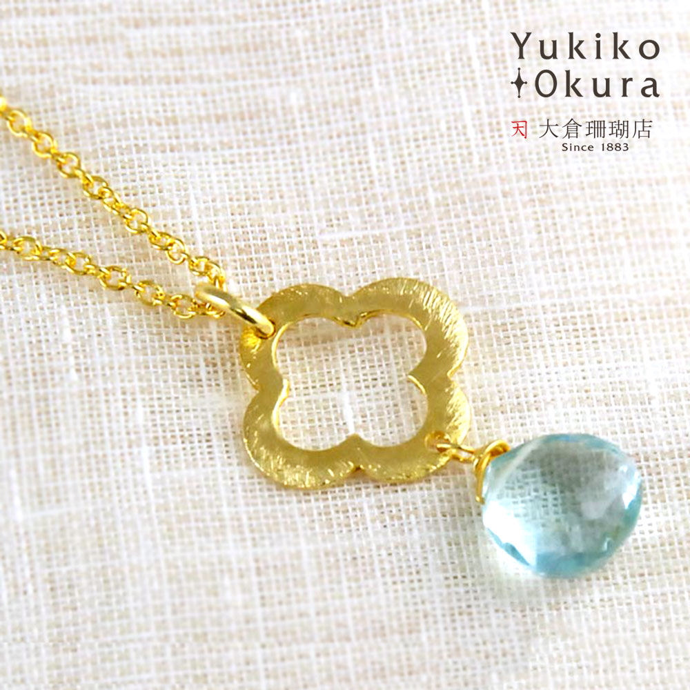 カラードロップ フラワーシルバー チャーム