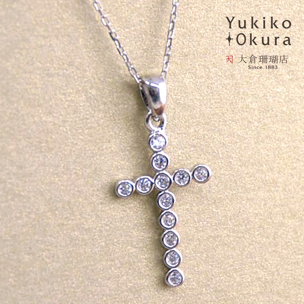 SV925 キュービックジルコニア クロスチャーム