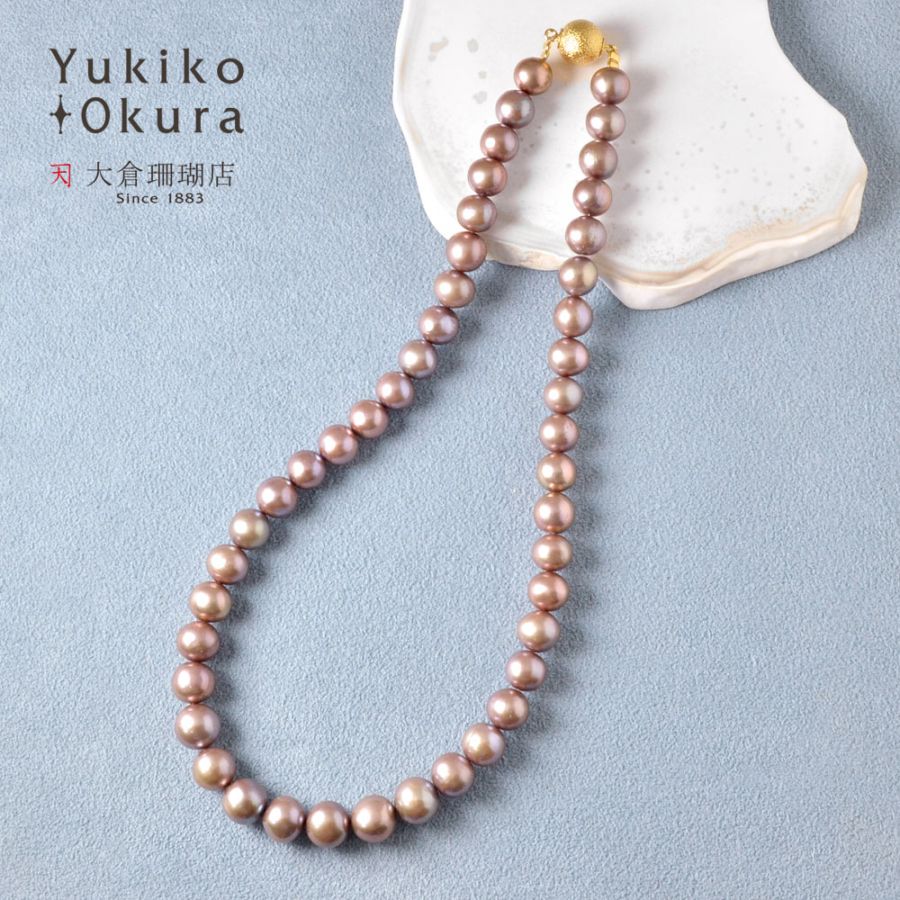 淡水パール ピンクベージュ ポテト ネックレス