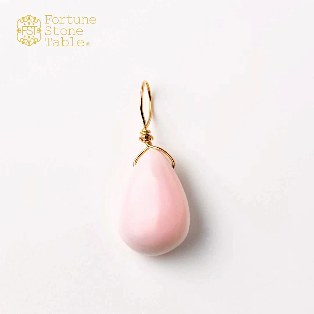 カラーで選ぶチャーム　ピンクシェル【Fortune Stone Table】