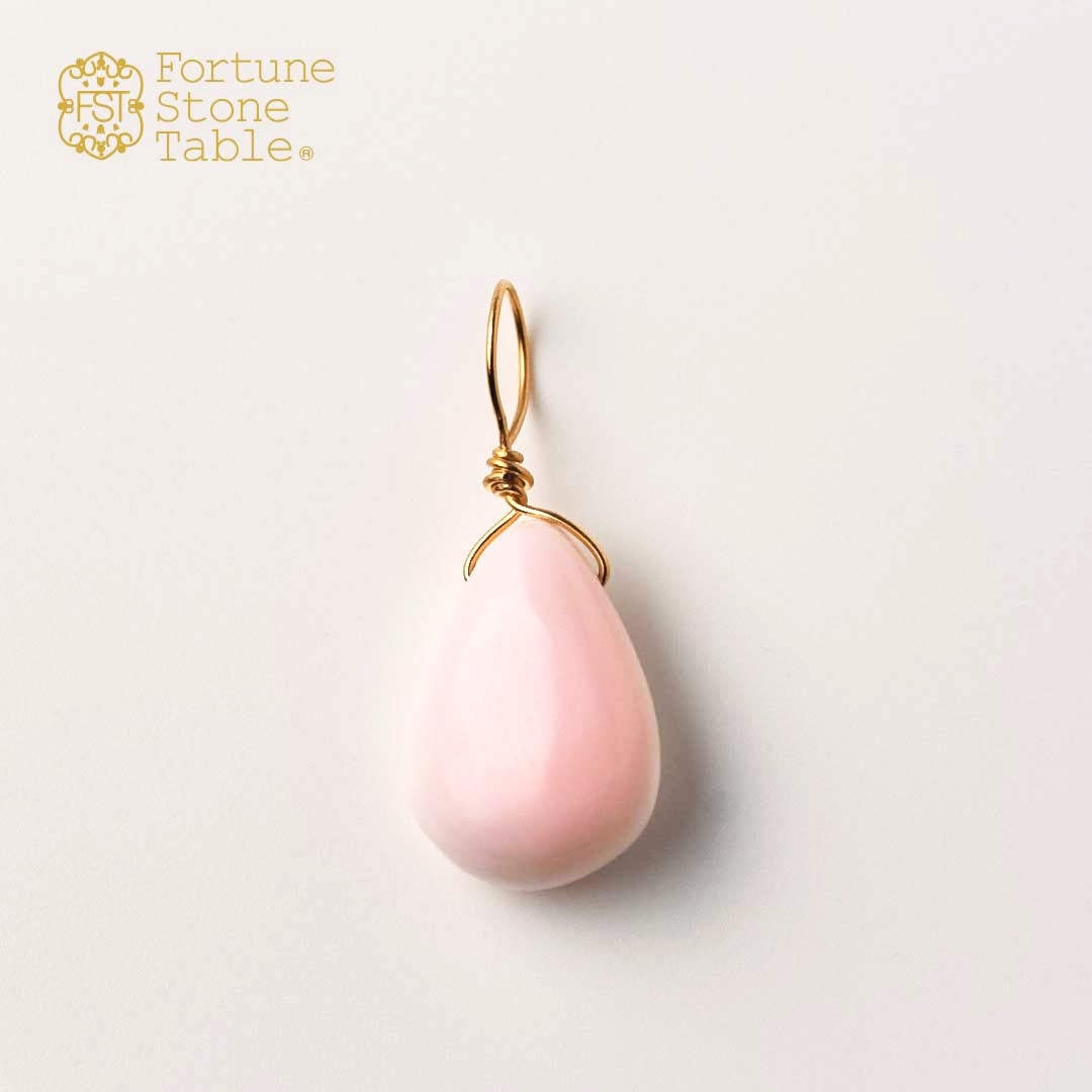 カラーで選ぶチャーム　ピンクシェル【Fortune Stone Table】