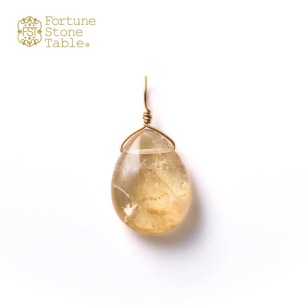 カラーで選ぶチャーム　シトリン【Fortune Stone Table】