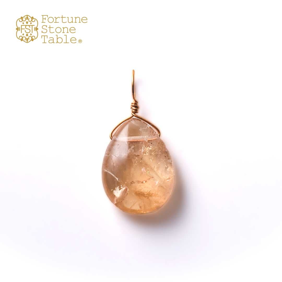 カラーで選ぶチャーム　シトリン【Fortune Stone Table】