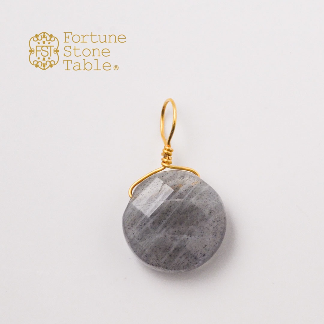カラーで選ぶチャーム　ラブラドライト【Fortune Stone Table】