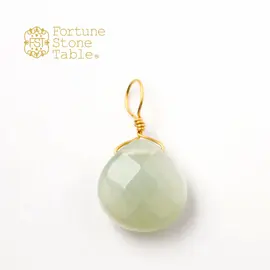 カラーで選ぶチャーム　ニュージェイド･マロン【Fortune Stone Table】