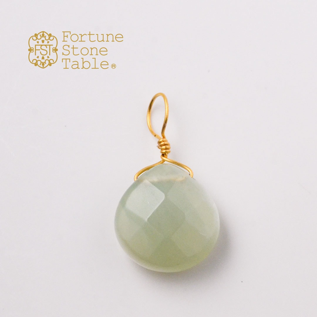 カラーで選ぶチャーム　ニュージェイド･マロン【Fortune Stone Table】