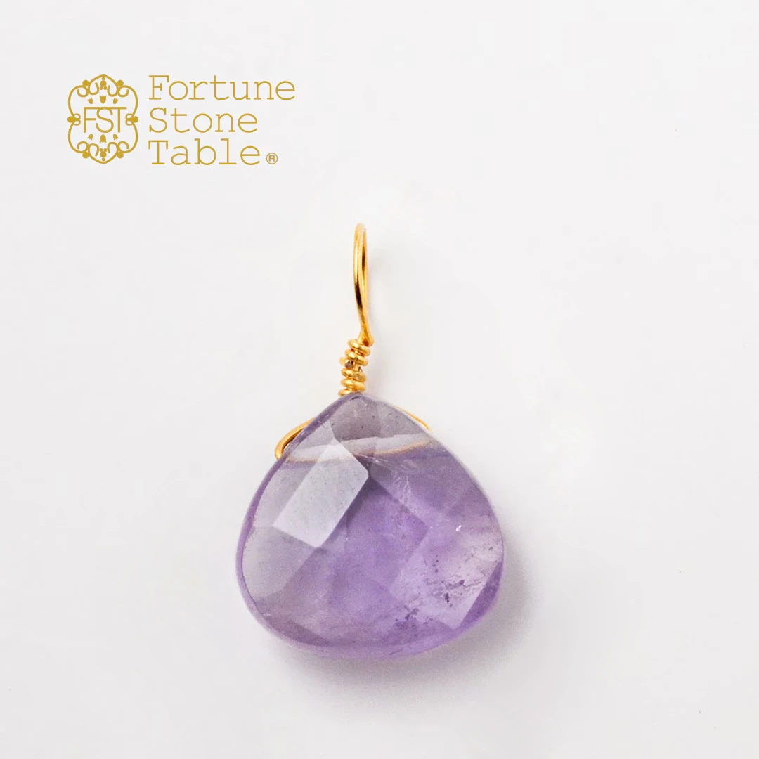 カラーで選ぶチャーム　アメシスト【Fortune Stone Table】