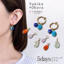 つけかえて何通りも楽しめる 5days フープイヤリング ピアス(フープ15mm)　