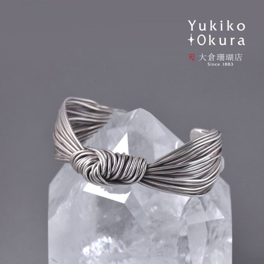 SV925 ハンドメイド ラインノット バングル