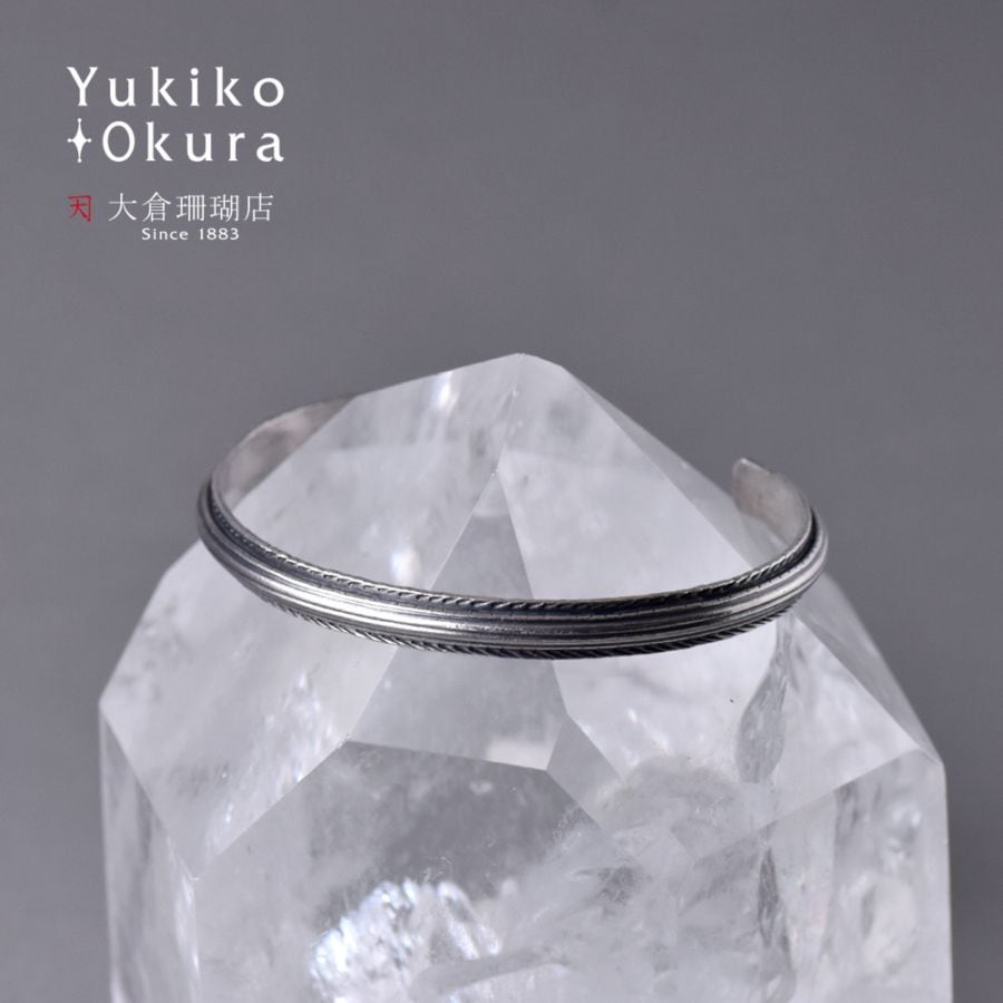 SV925 ハンドメイド フェザー バングル