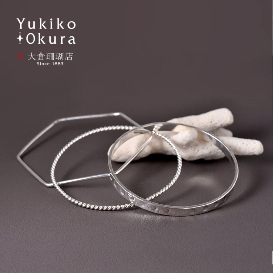 SV925 ハンドメイド デザイン バングル