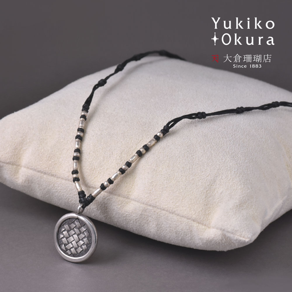 SV925 メッシュ編みこみトップ コードネックレス