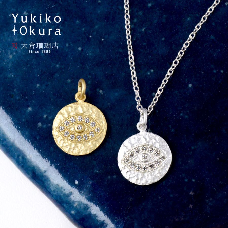 シルバー925 キュービックジルコニア eyeペンダントトップ