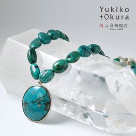 シルバー925 ターコイズ ペンダントネックレス