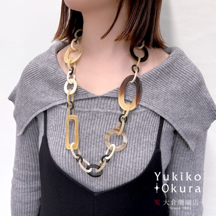 バッファローホーン ロングネックレス(1)