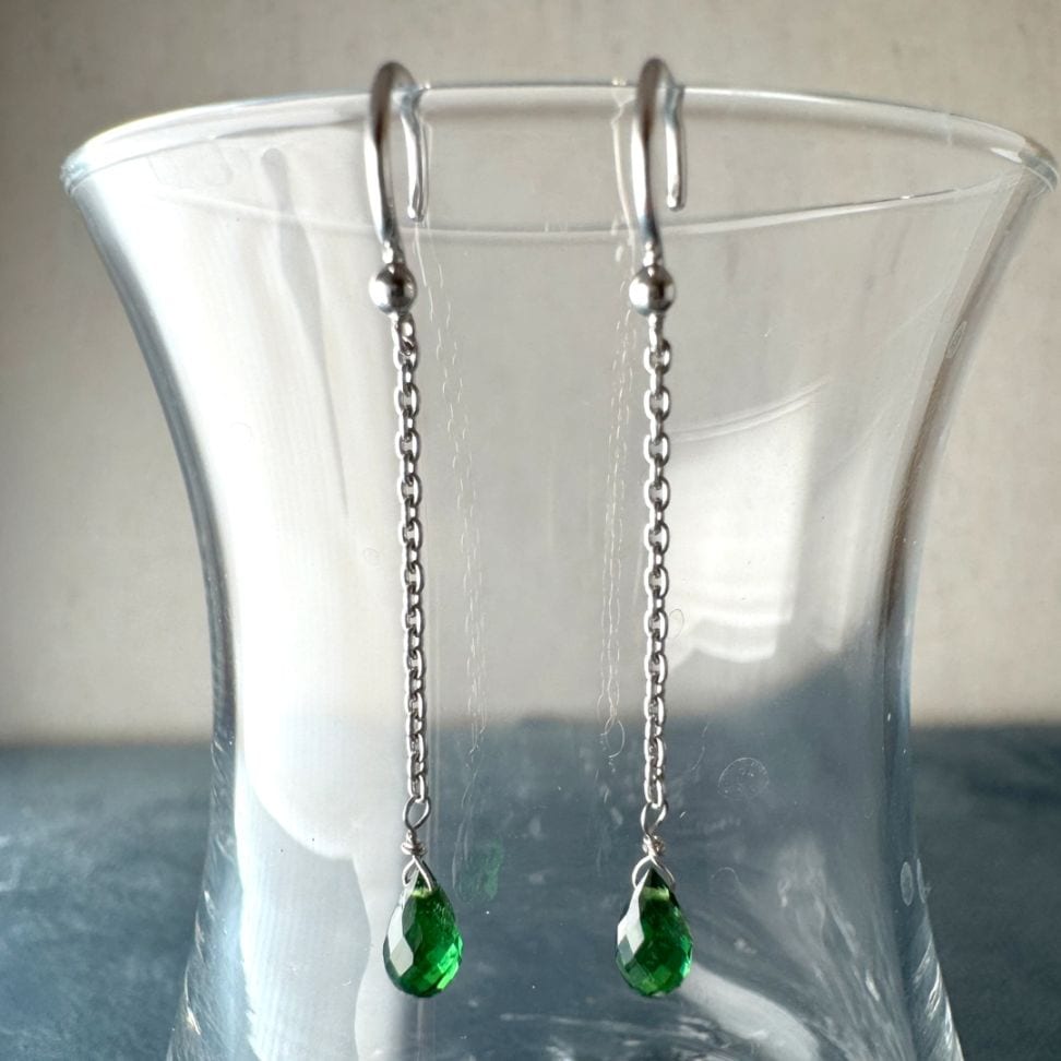 １点限り！K18 ツァポライト ロングピアス