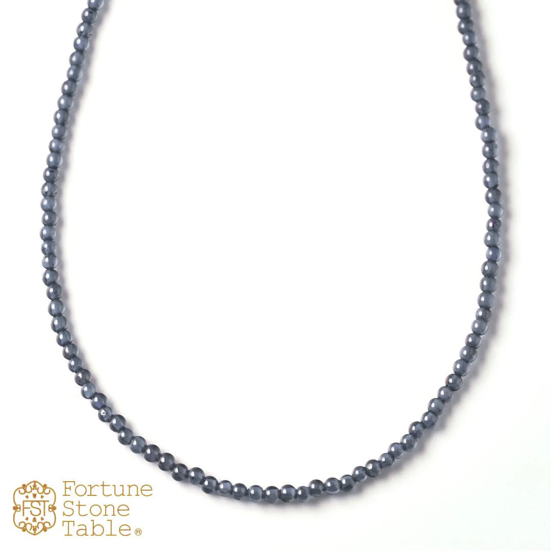 カラーで選ぶラウンドネックレス (2mm)　アイオライト【Fortune Stone Table】