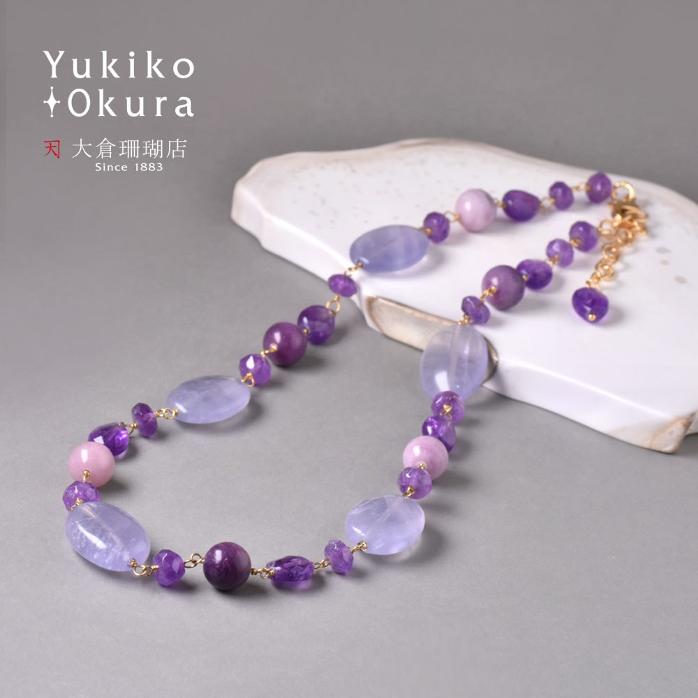 【新品】Yukiko Okura 天然石 パール ネックレス＆ピアス 9月誕生石 Yukiko Okura公式のユキコオオクラの全商品一覧