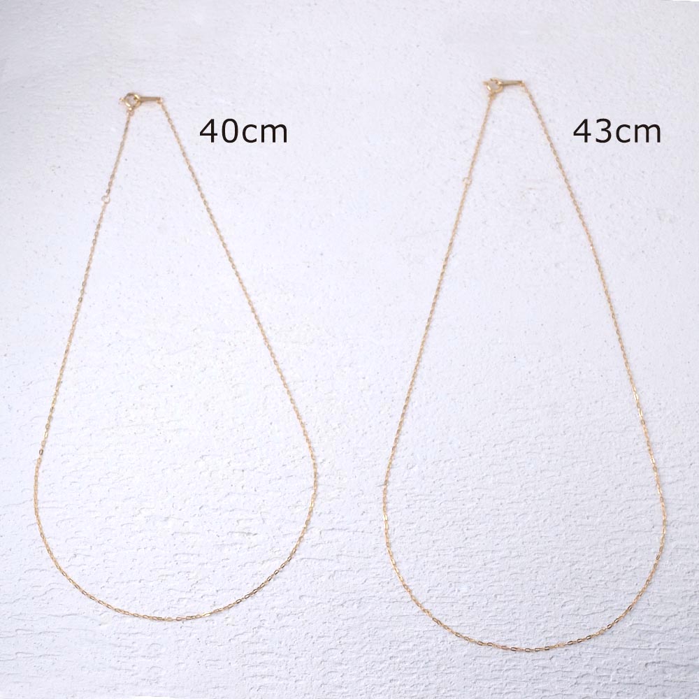 K10 カット小豆チェーン 40cm 43cm