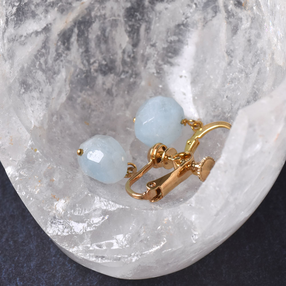 アクアマリン イヤリング ピアス | Yukiko Okura,イヤリング・ピアス