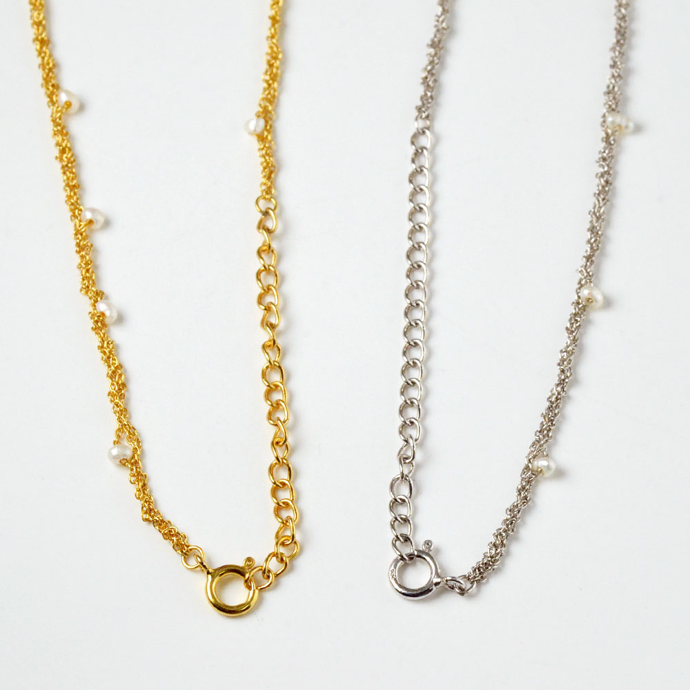 淡水パール SVチェーンネックレス