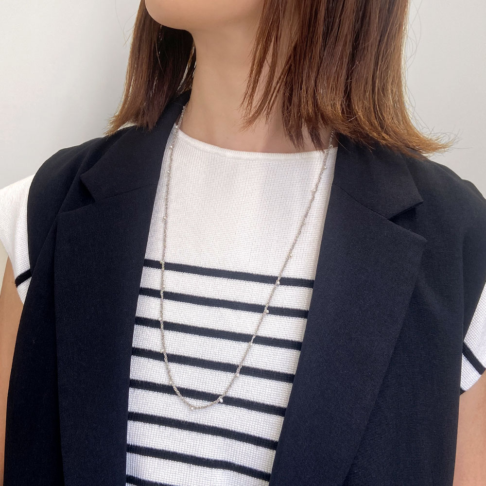 淡水パール SVチェーンネックレス