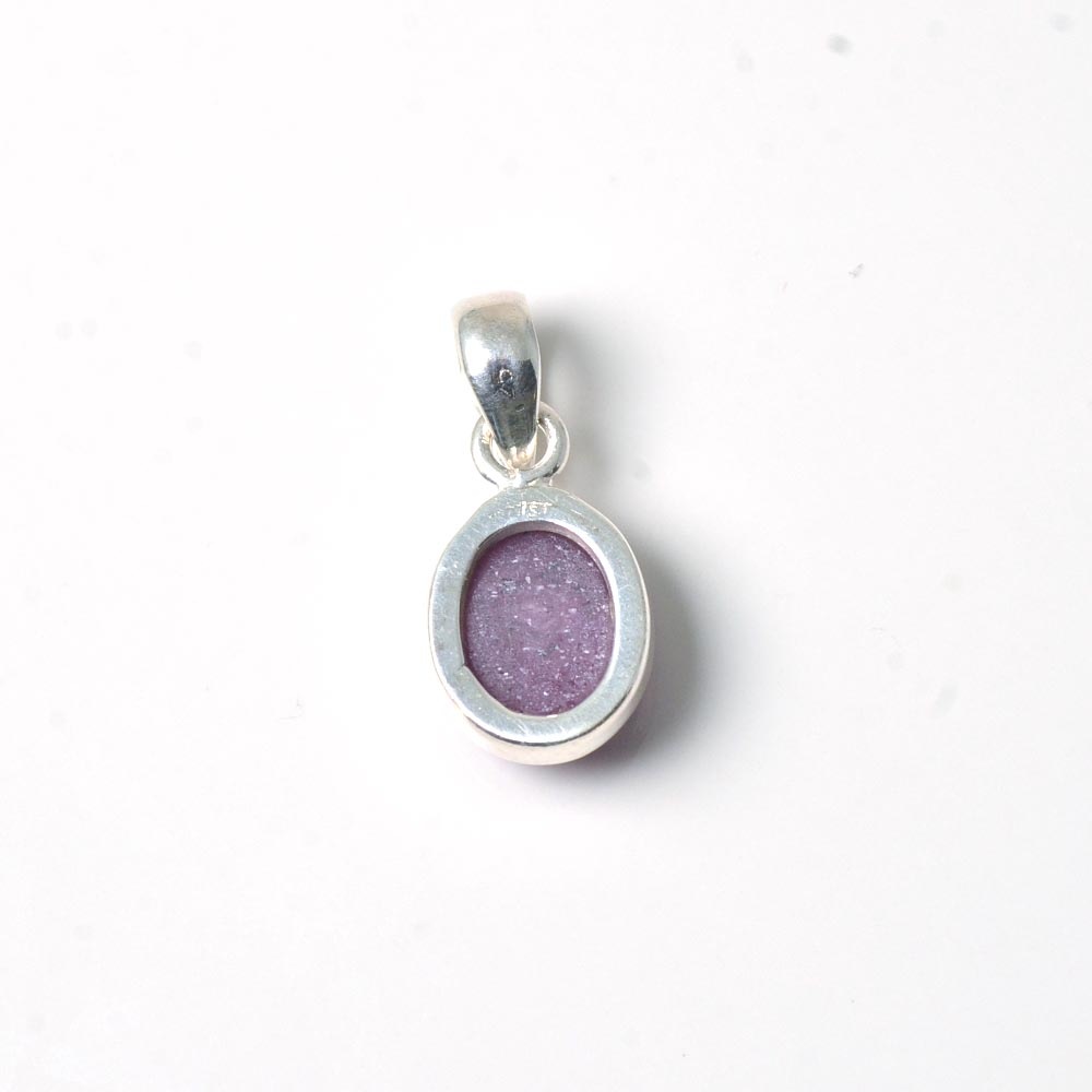 シルバー925 オーバル ピンクサファイア トップ