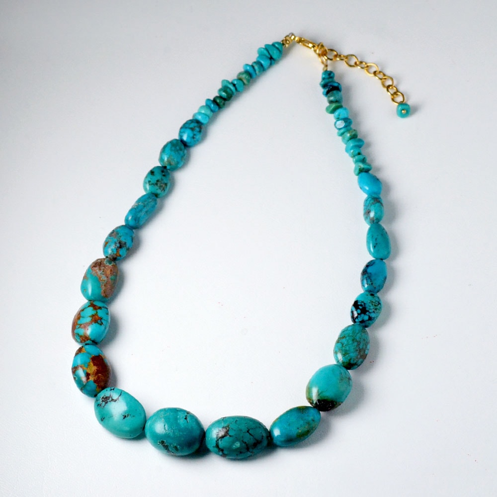ターコイズ グラデーションネックレス