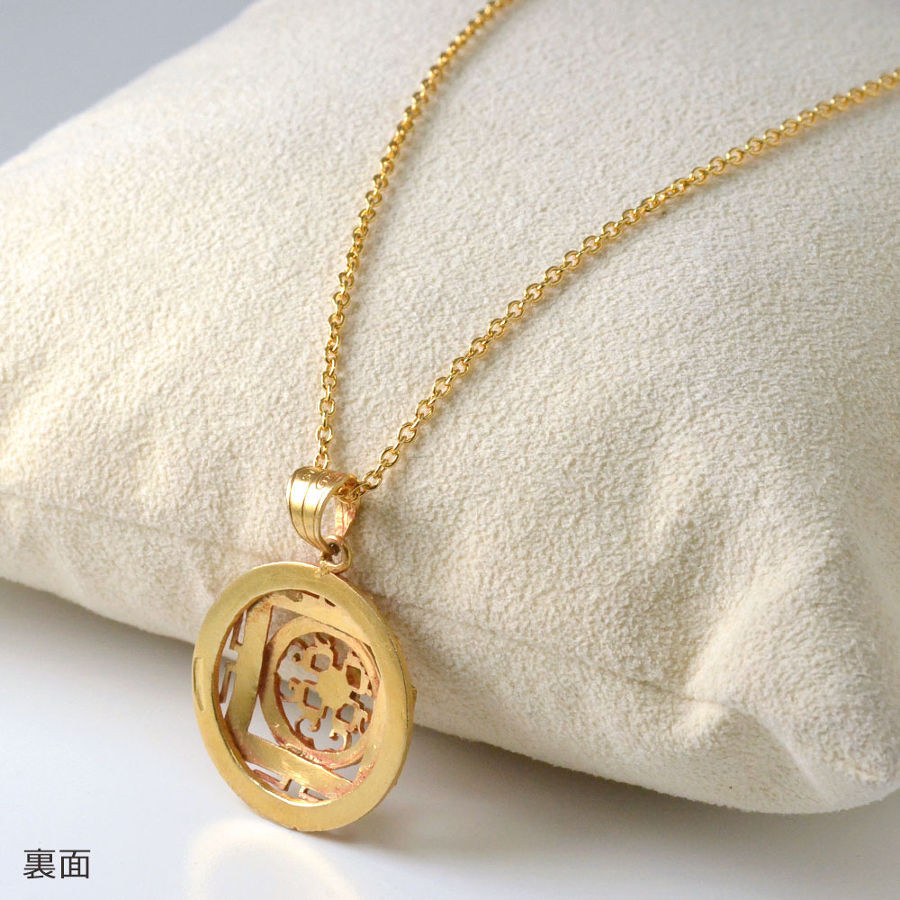 SV925 マンダラ サファイア入りペンダントネックレス