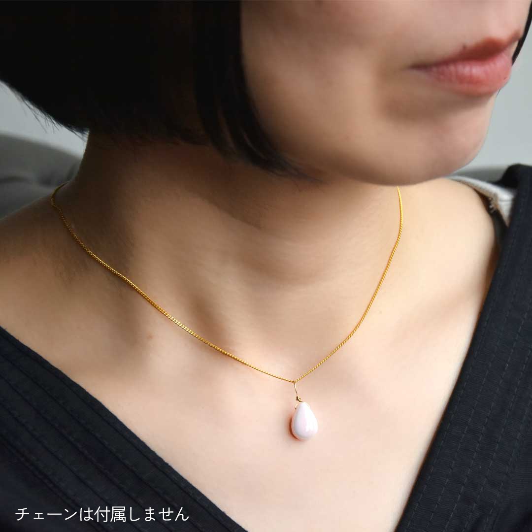 カラーで選ぶチャーム　ピンクシェル【Fortune Stone Table】