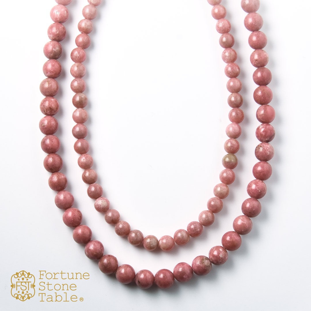 カラーで選ぶラウンドネックレス (6mm･8mm)　チューライト【Fortune Stone Table】