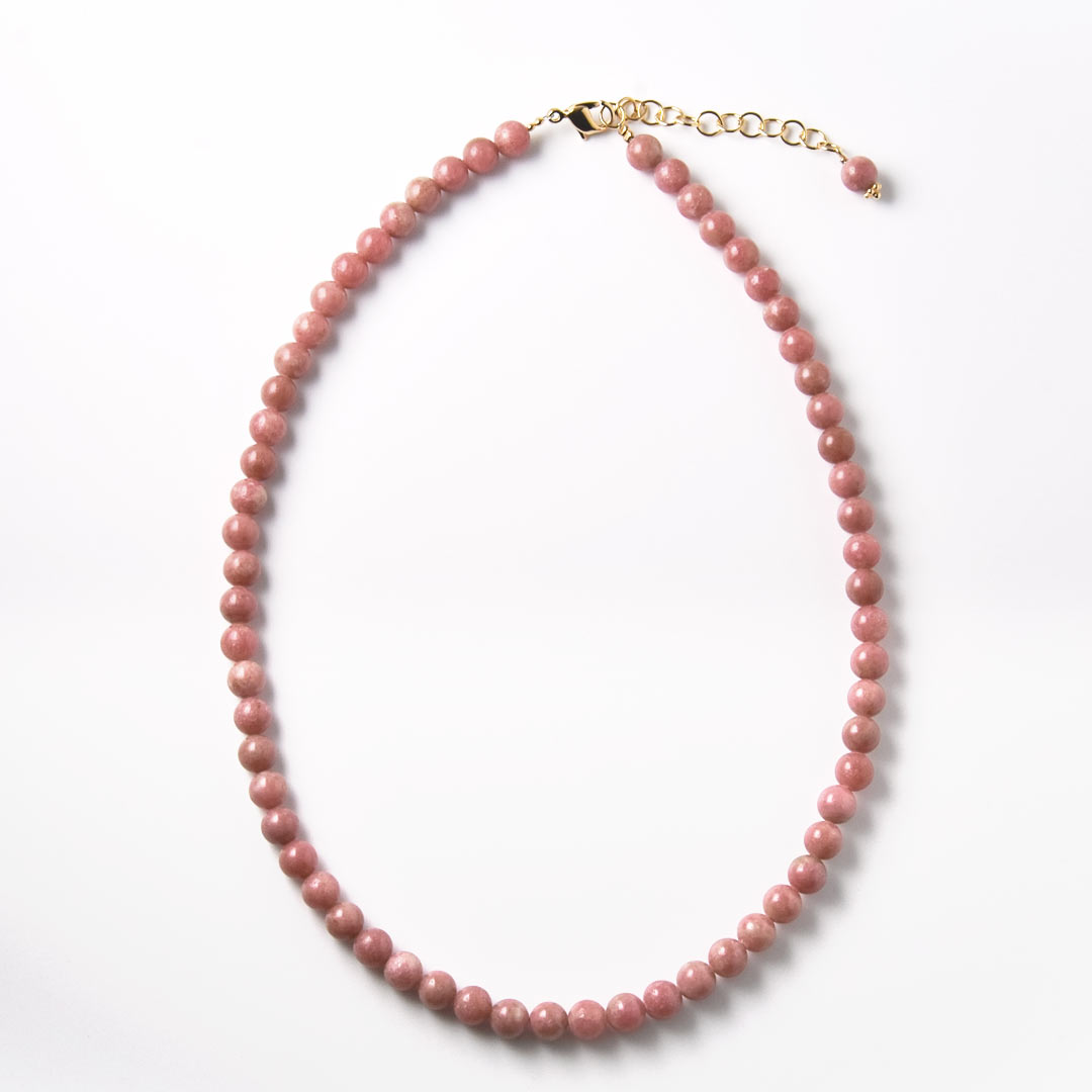 カラーで選ぶラウンドネックレス (6mm･8mm)　チューライト【Fortune Stone Table】