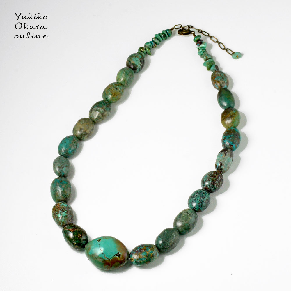 ターコイズ グラデーションネックレス