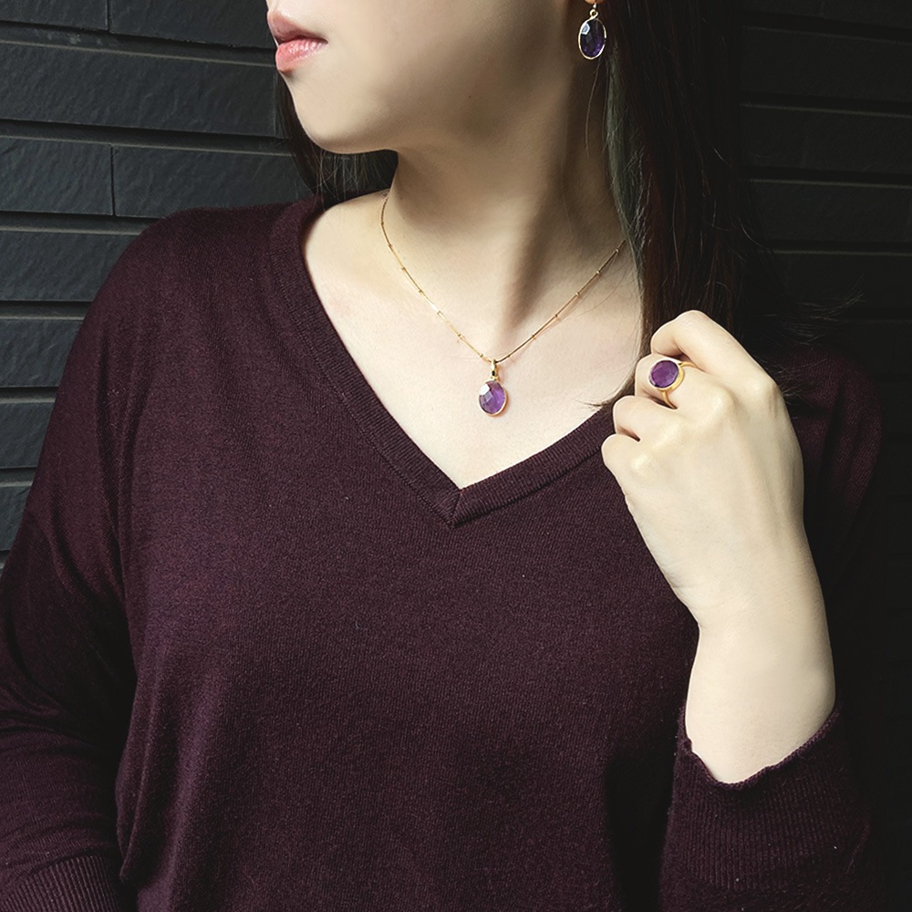 SV925(ゴールドカラー) 天然石 チャーム