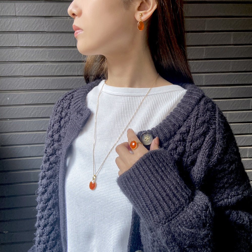 SV925(ゴールドカラー) 天然石 チャーム