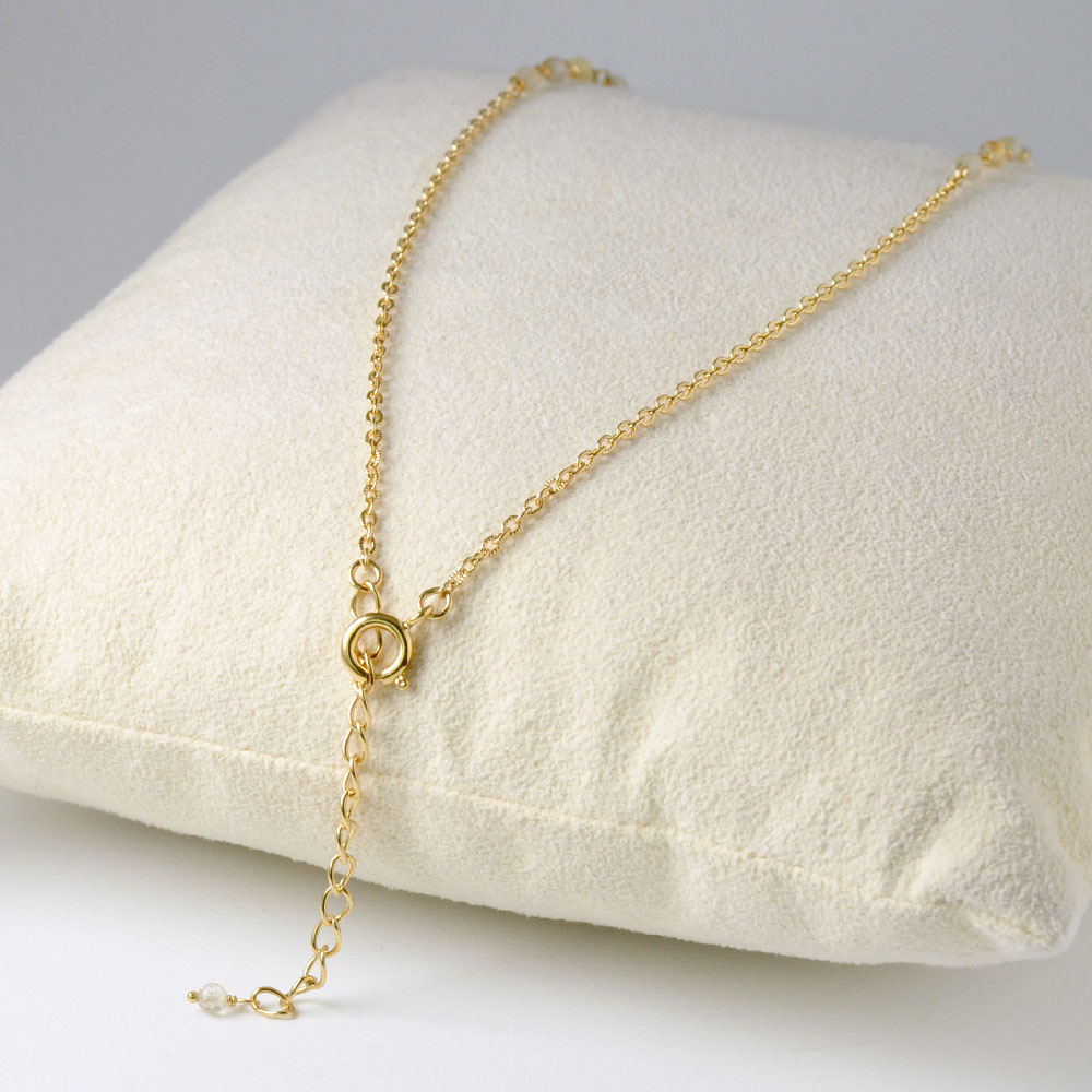 7daysチャーム付 ルチルクォーツ ネックレス