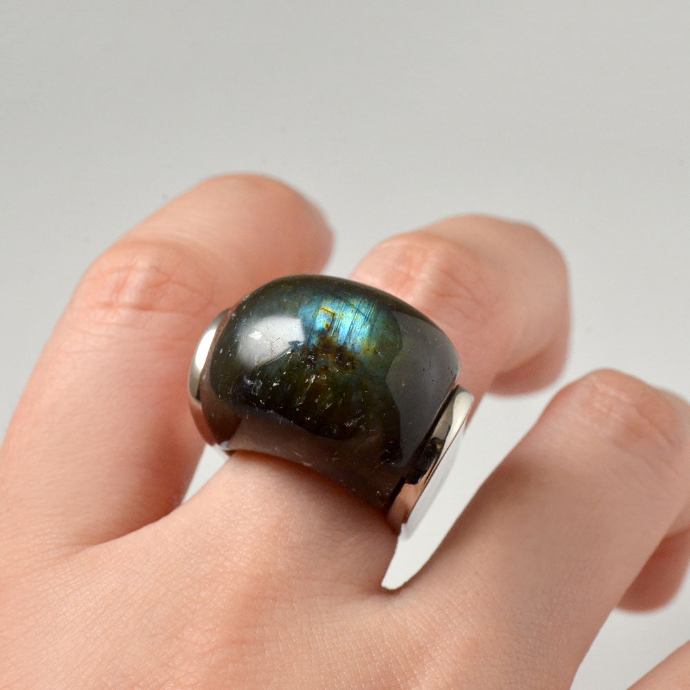 SV925 チェスライト ラブラドライト リング