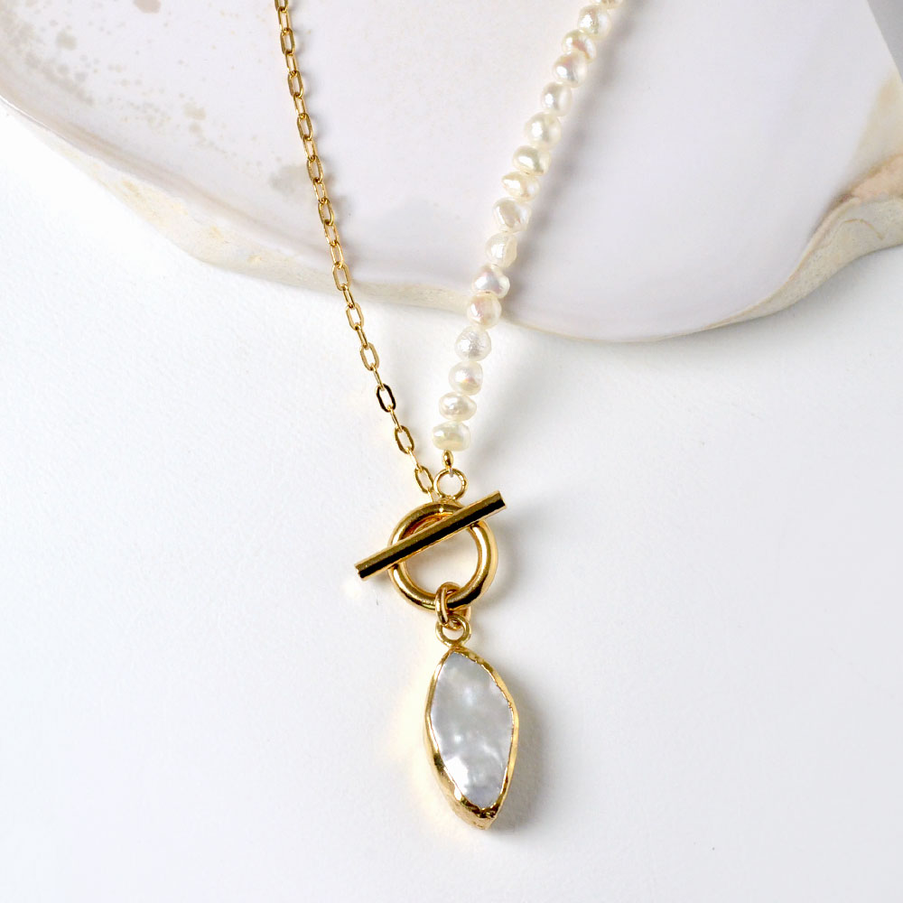 淡水パール マーキスペンダント