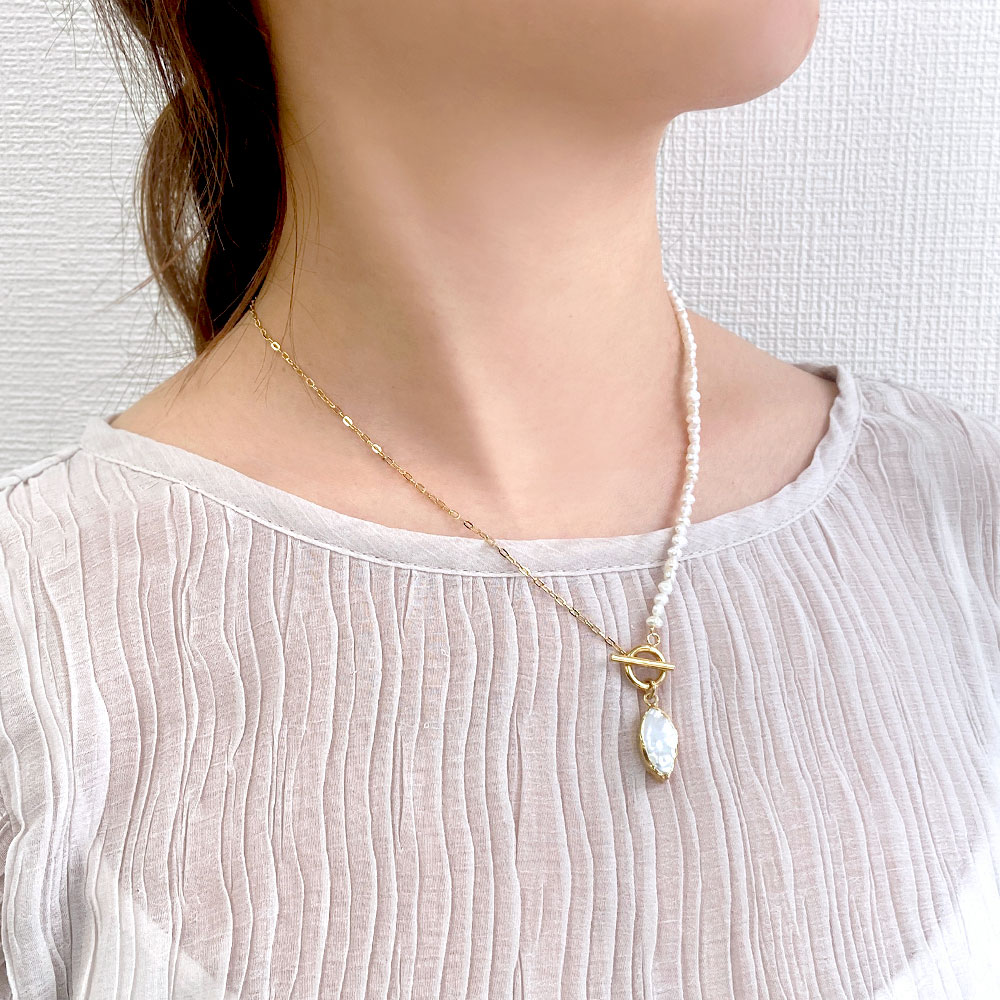 淡水パール マーキスペンダント