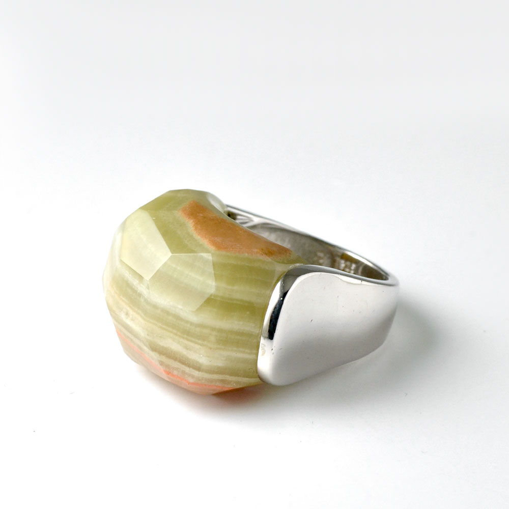 SV925 カルサイトマーブル リング