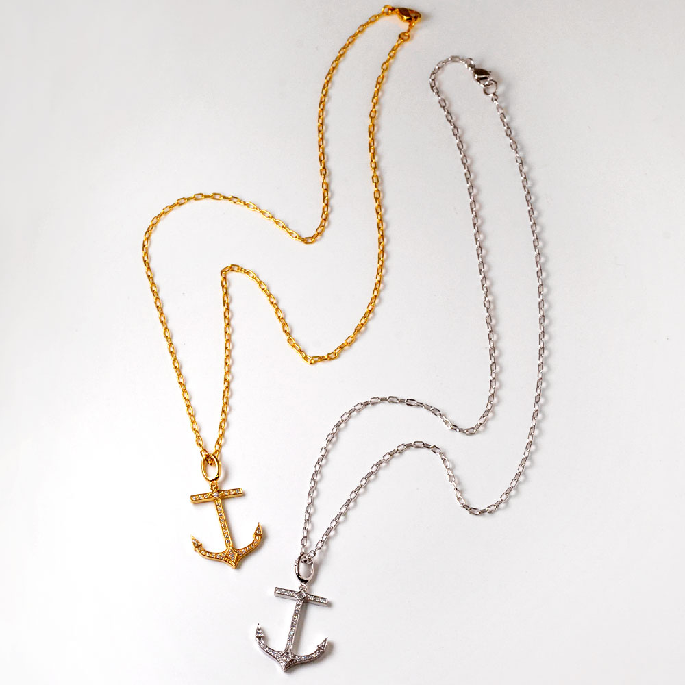 SV925 キュービックジルコニア アンカーペンダント