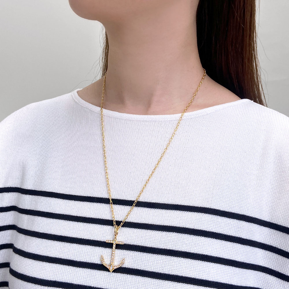 SV925 キュービックジルコニア アンカーペンダント