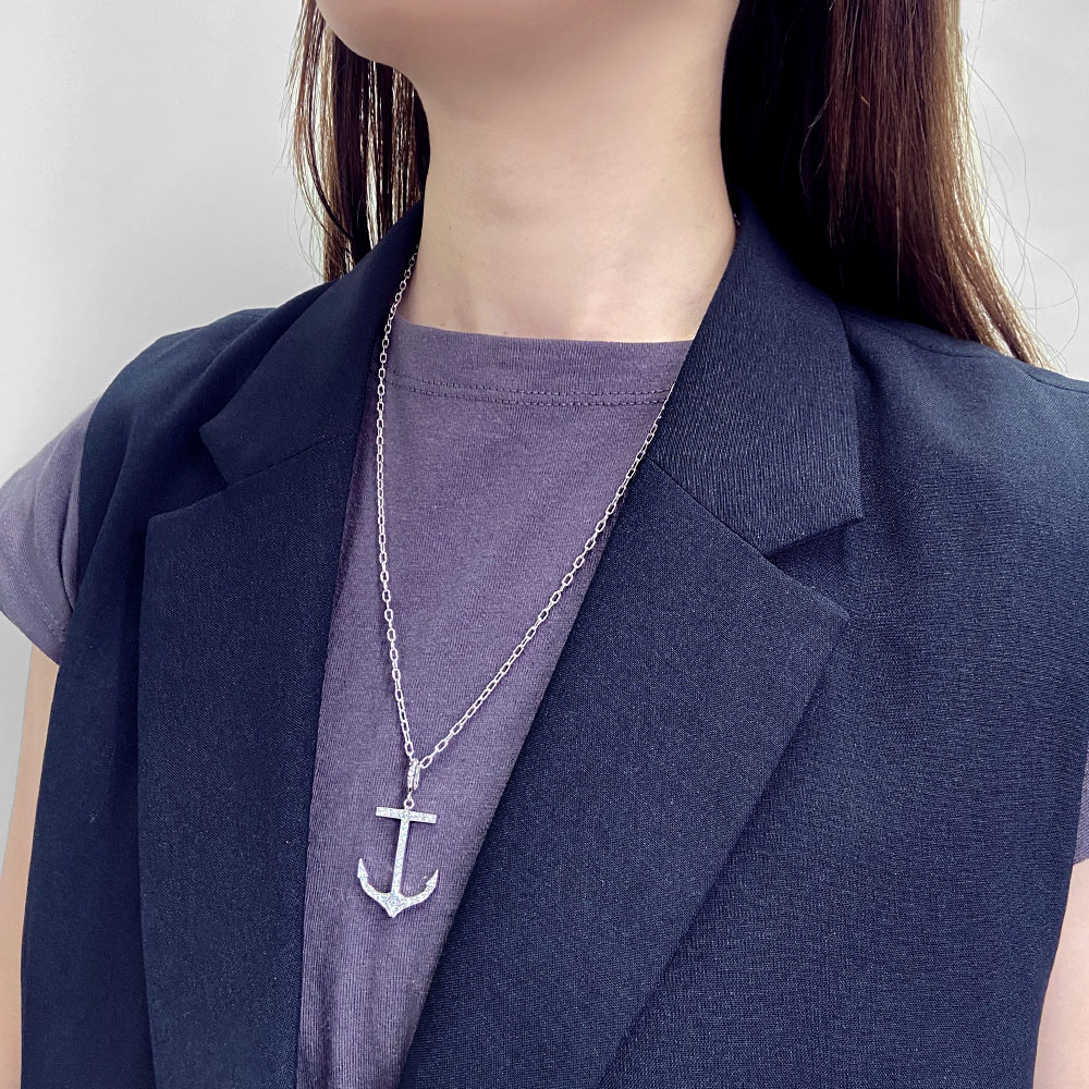 SV925 キュービックジルコニア アンカーペンダント