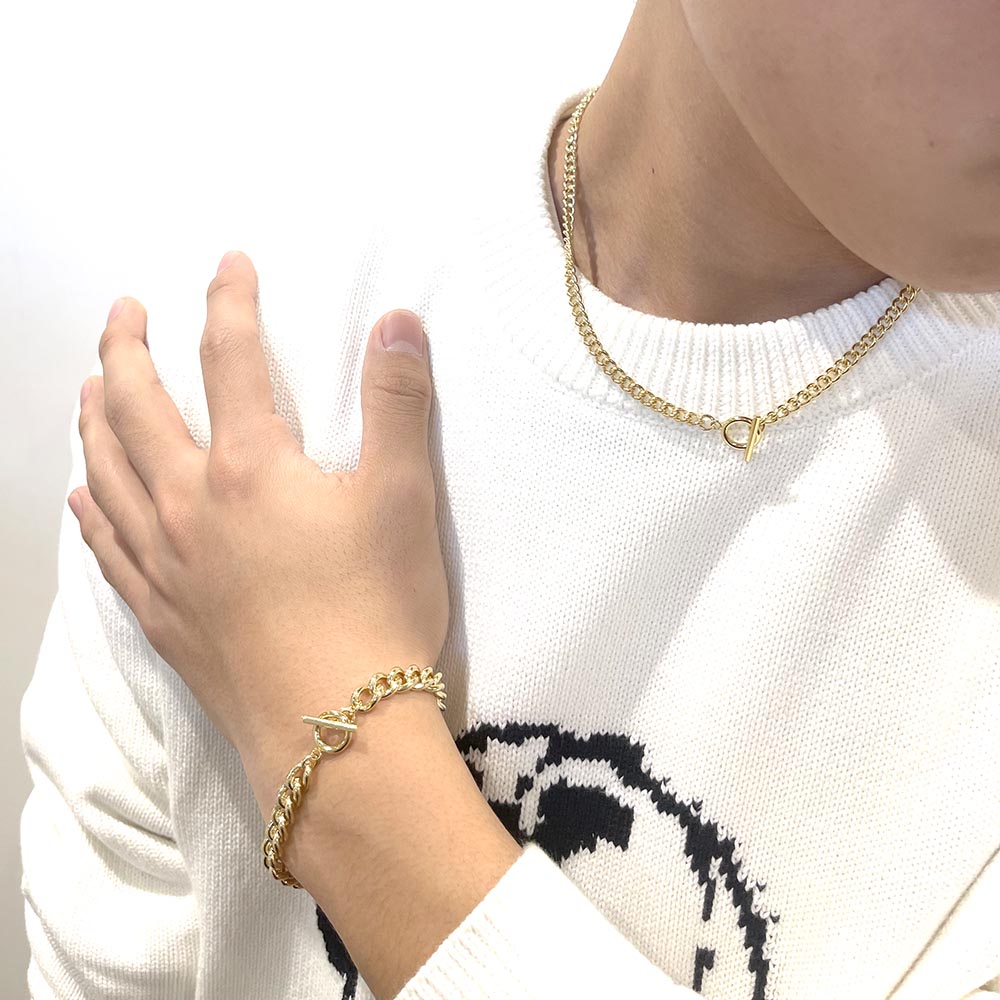 喜平チェーンネックレス(ゴールドカラー)