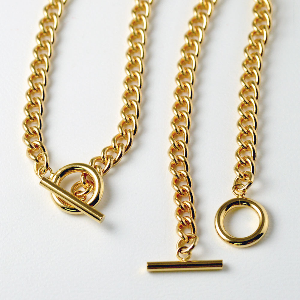 喜平チェーンネックレス(ゴールドカラー)