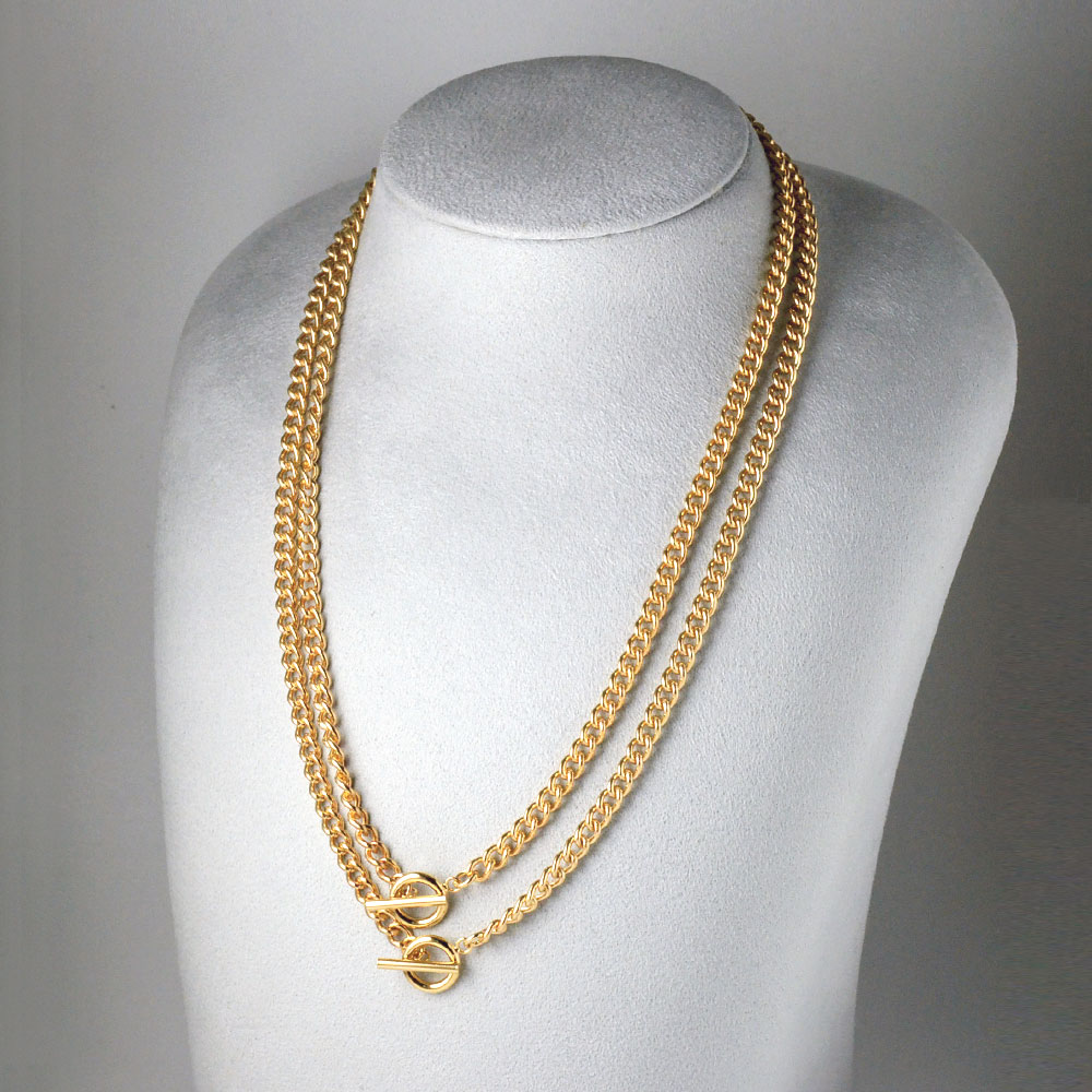 喜平チェーンネックレス(ゴールドカラー)