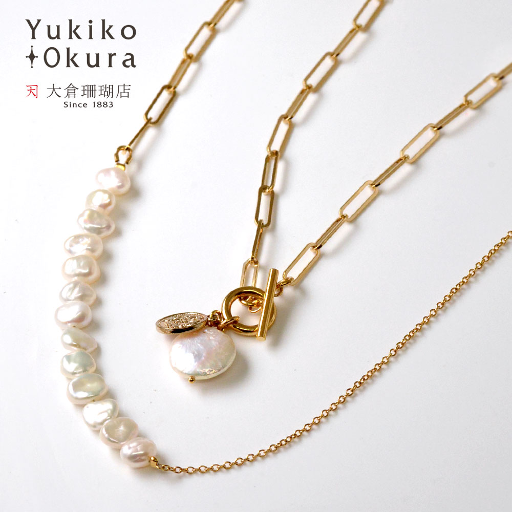 淡水パール 2本セットネックレス